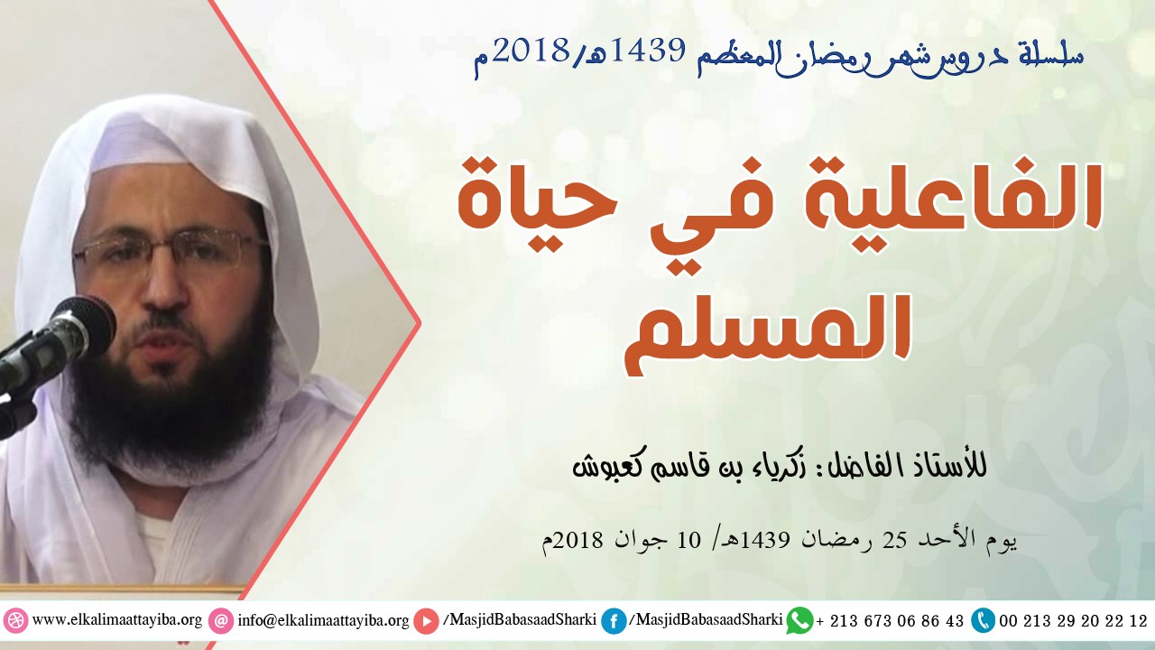 الفاعلية في حياة المسلم